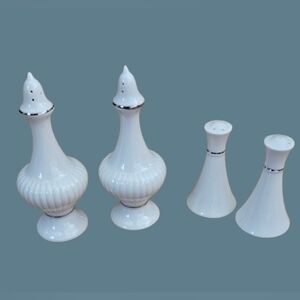 Lenox ESSEX & Miramar Silver Salt & Pepper Shaker Sets